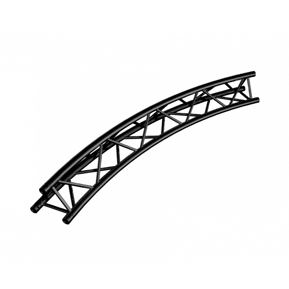DuraTruss DT 33/2 -Circle Part-8m-45° Black – trekanttruss i DT 33/2 Black-serien